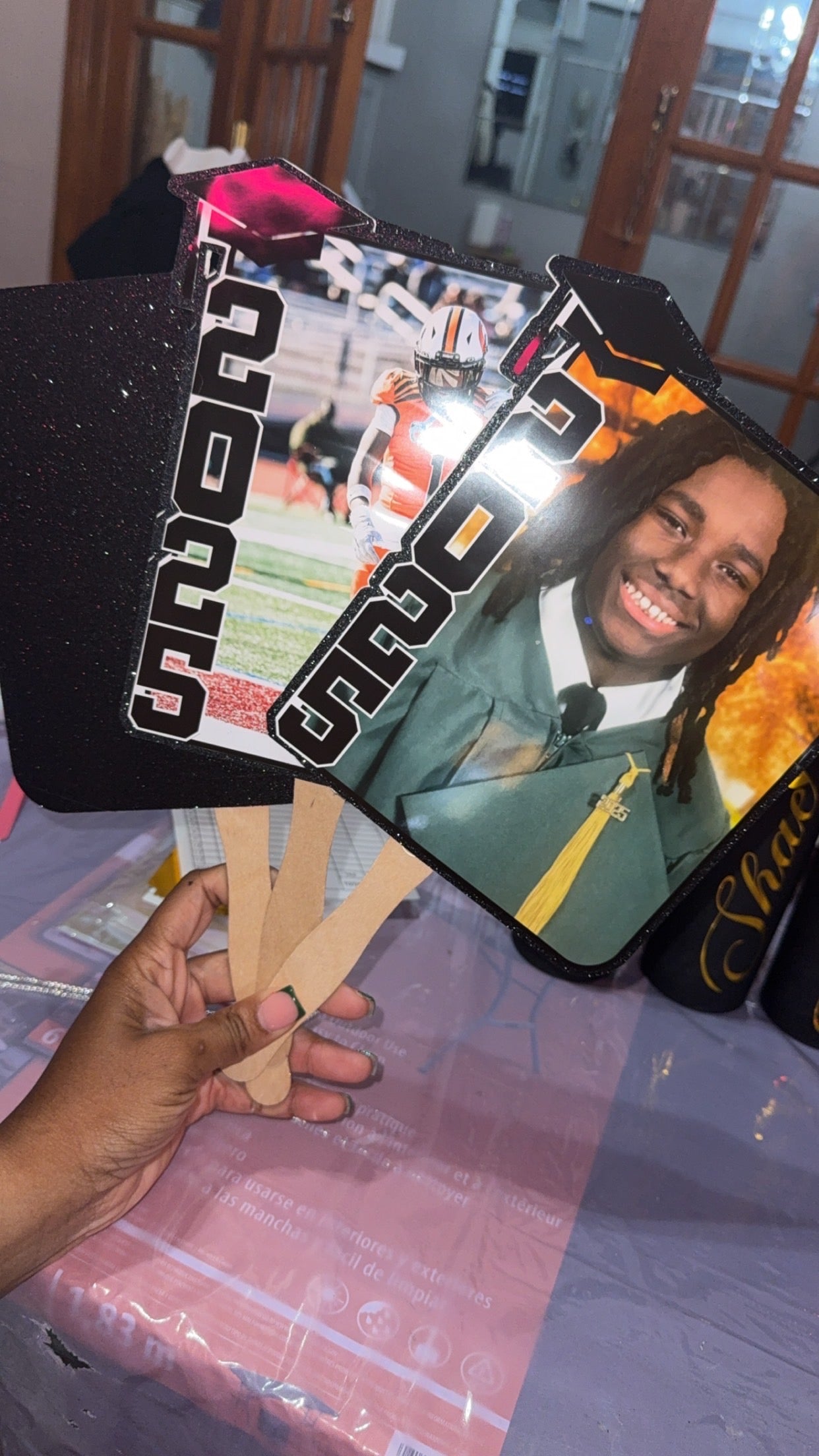 Personalized Graduation Photo Fan